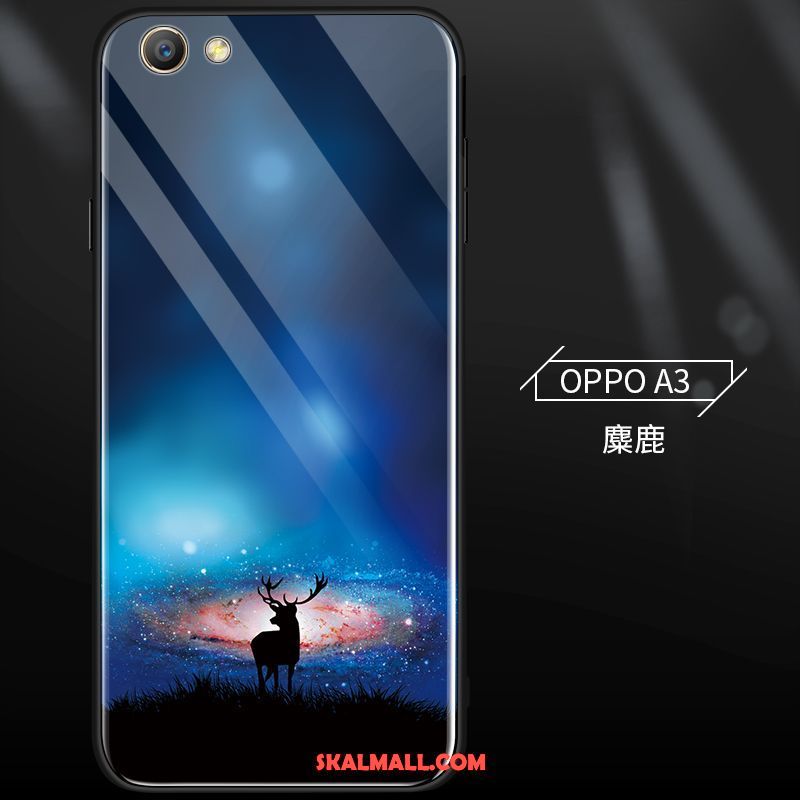 Oppo A3 Skal Silikon Personlighet Mobil Telefon Glas Cool Fodral Köpa