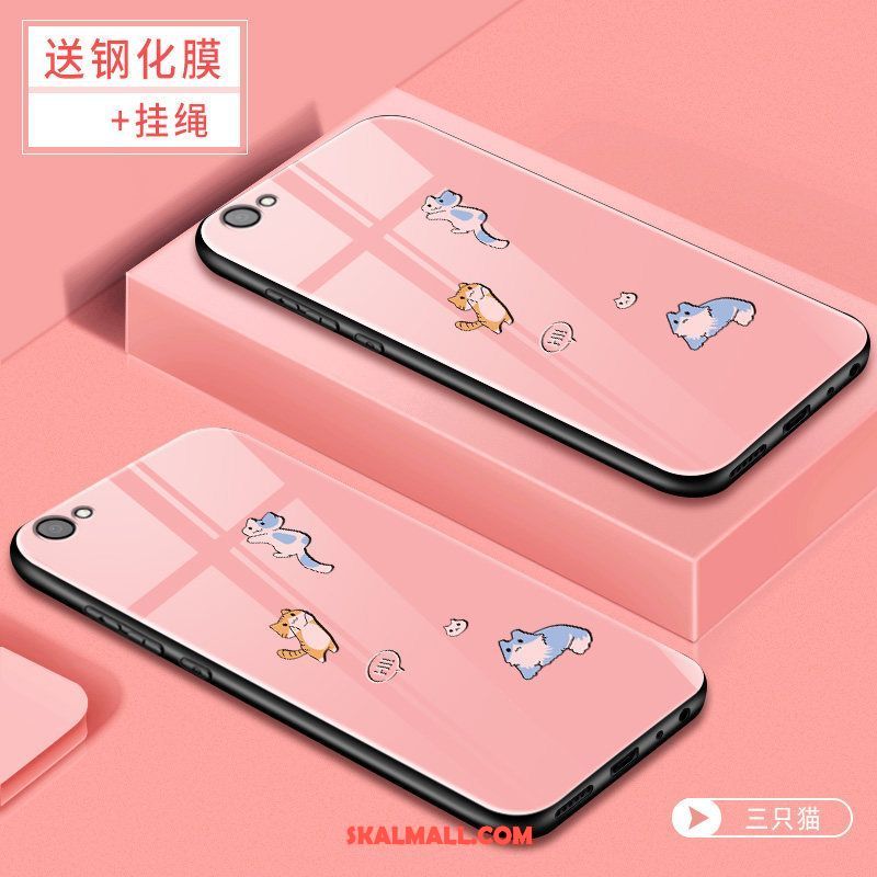 Oppo A3 Skal Silikon Rosa Kreativa Fallskydd Personlighet Rea