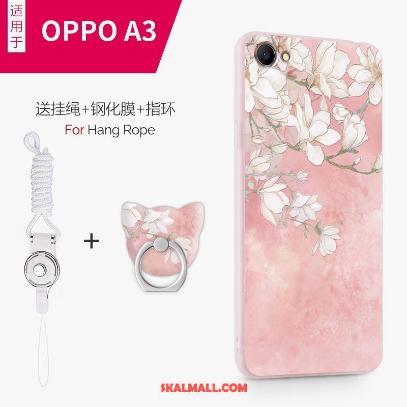 Oppo A3 Skal Skydd Kreativa Purpur All Inclusive Nubuck Fodral Köpa