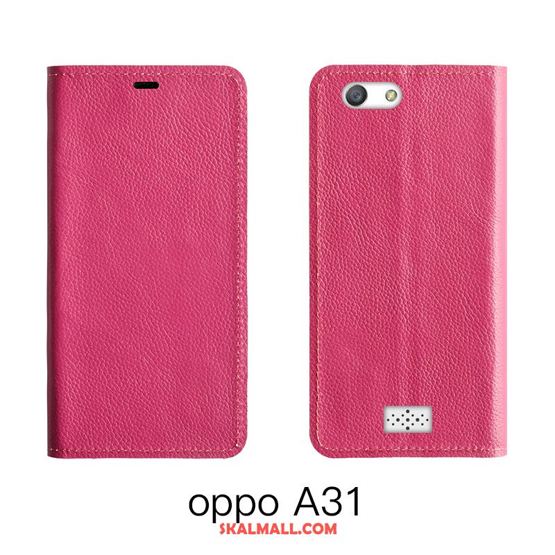 Oppo A31 Skal Högt Utbud Äkta Läder Skydd Mobil Telefon All Inclusive Billiga