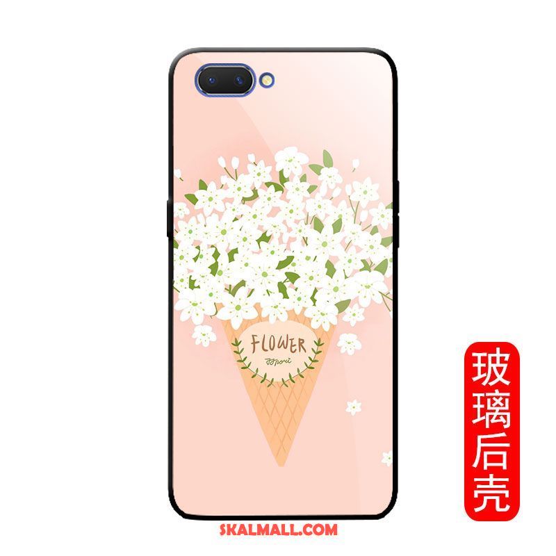 Oppo A3s Skal Handgjord Enkel Blommor Fallskydd Blommig Köpa