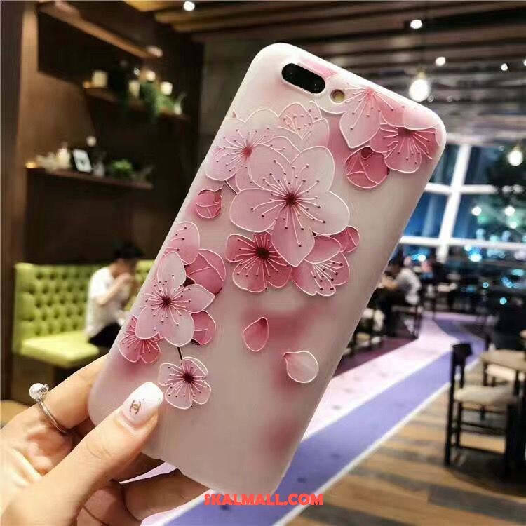 Oppo A3s Skal Mjuk Trend All Inclusive Rosa Blommor Rabatt