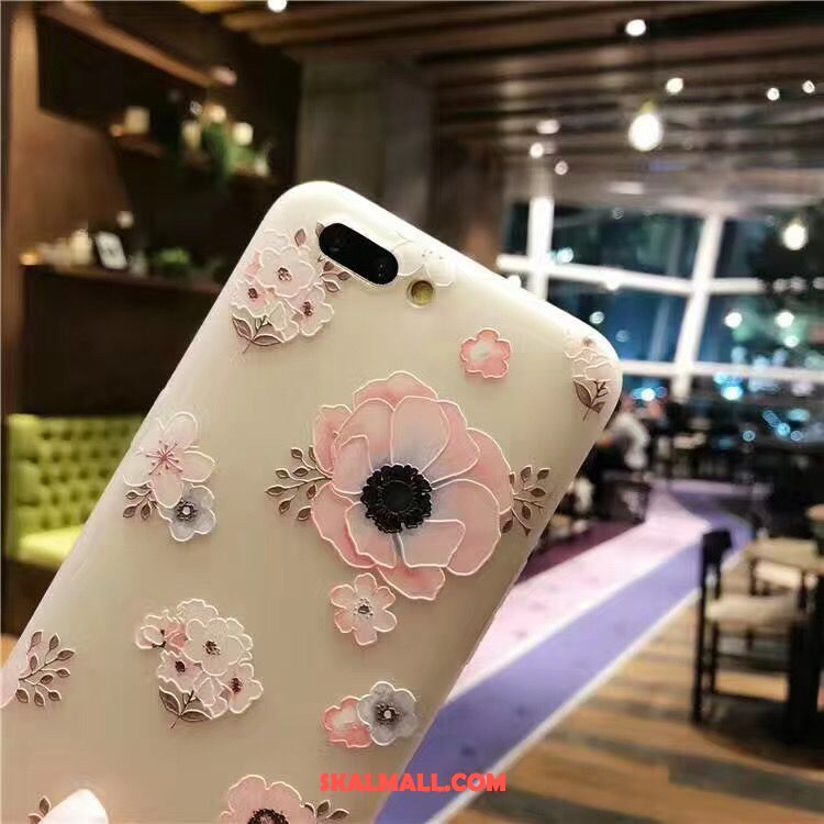 Oppo A3s Skal Mjuk Trend All Inclusive Rosa Blommor Rabatt