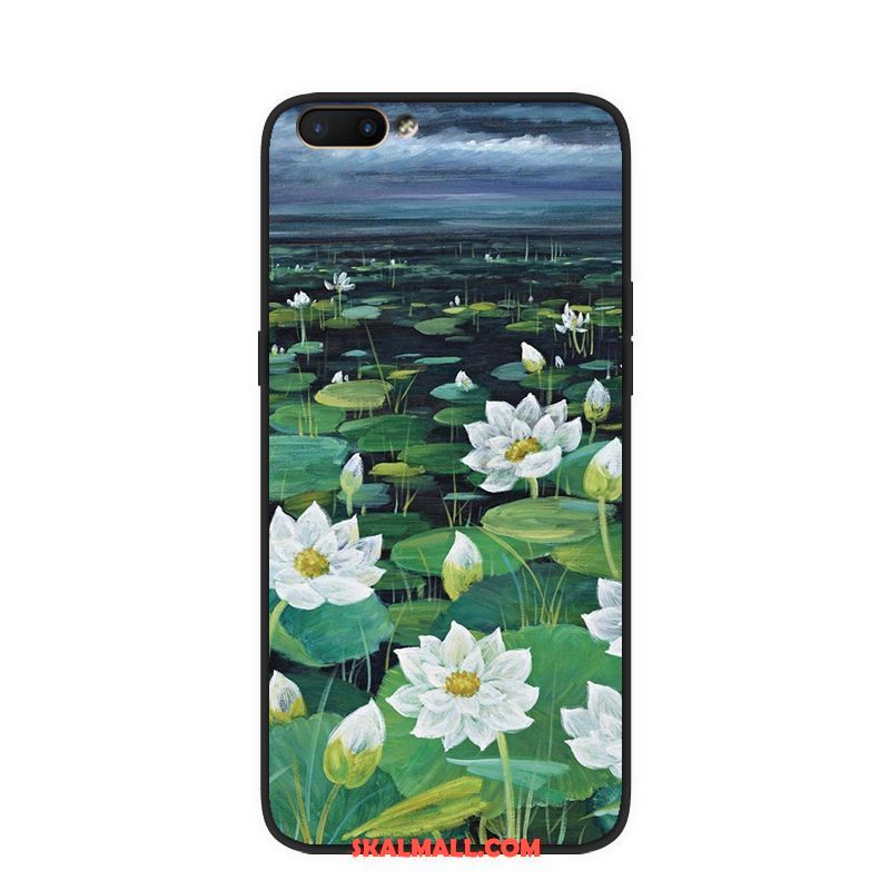 Oppo A5 Skal Blommor Mobil Telefon Silikon Kinesisk Stil Konst Fodral Billiga