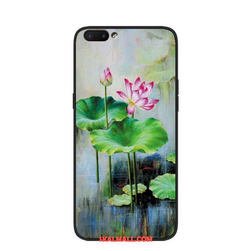 Oppo A5 Skal Blommor Mobil Telefon Silikon Kinesisk Stil Konst Fodral Billiga