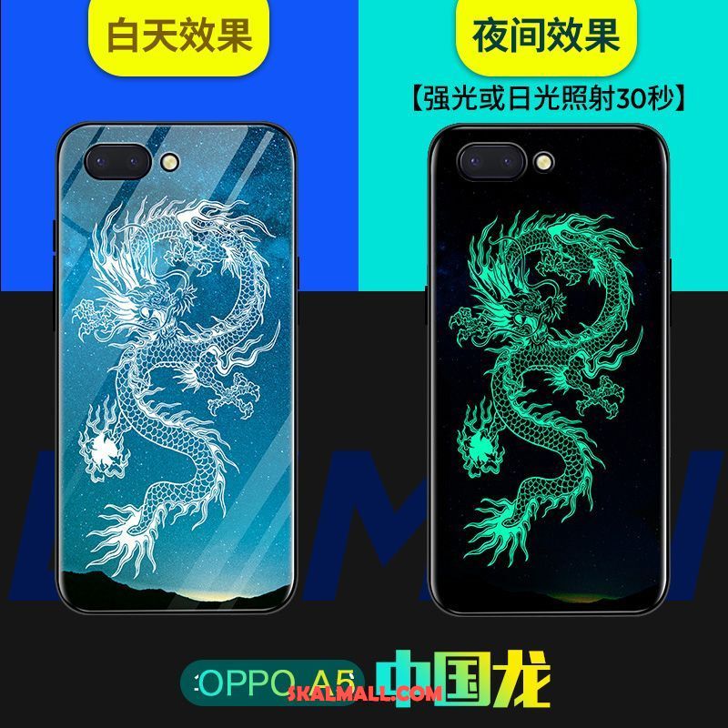 Oppo A5 Skal Silikon Personlighet Grön Trend Varumärke Fallskydd Till Salu