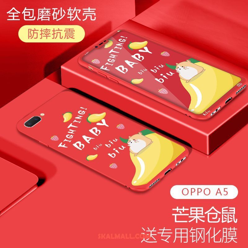 Oppo A5 Skal Tecknat Silikon Kreativa Net Red Lätt Och Tunt Online