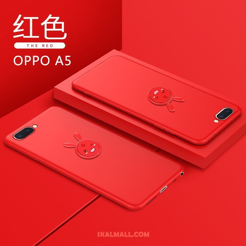 Oppo A5 Skal Trend Varumärke Slim Net Red Kreativa Nubuck Till Salu