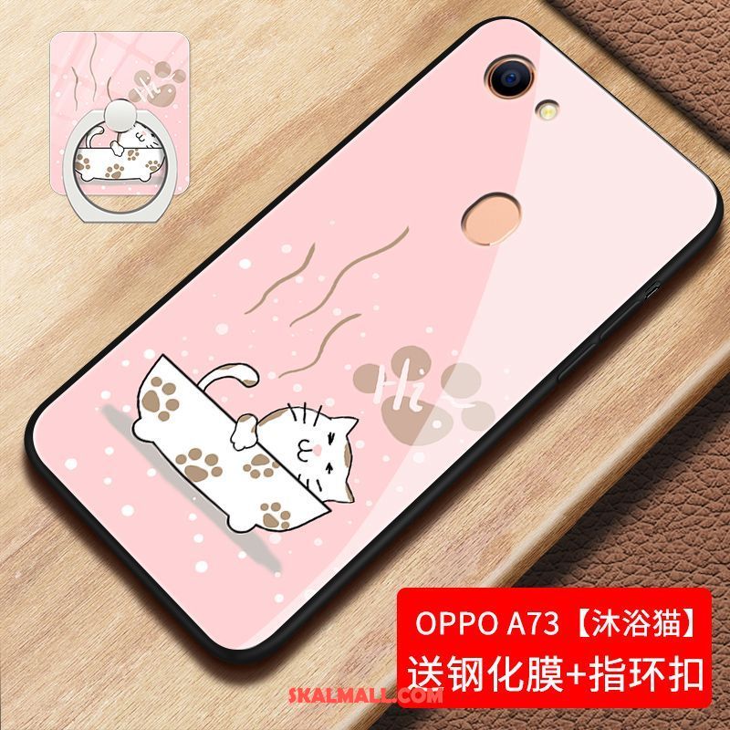 Oppo A73 Skal All Inclusive Svart Trend Glas Fallskydd Köpa