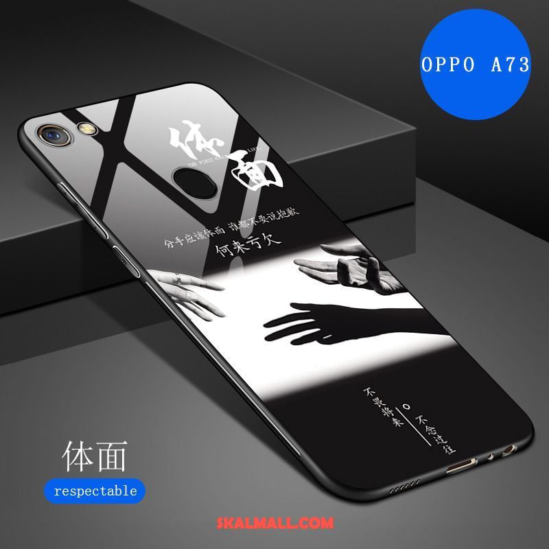 Oppo A73 Skal Konst Mjuk Blå Fallskydd Hög Rea