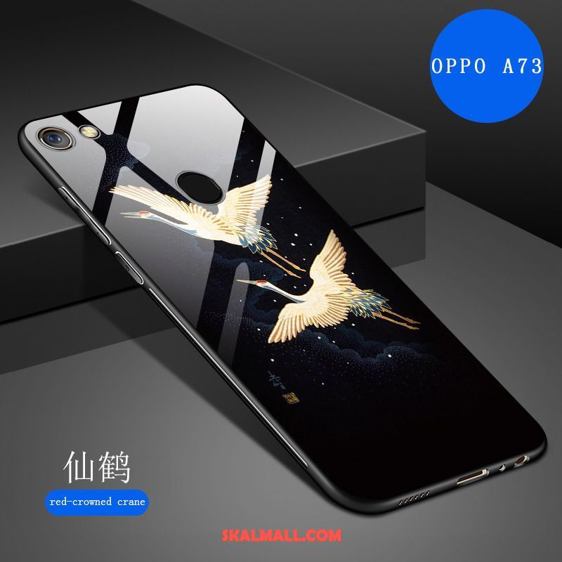 Oppo A73 Skal Konst Mjuk Blå Fallskydd Hög Rea