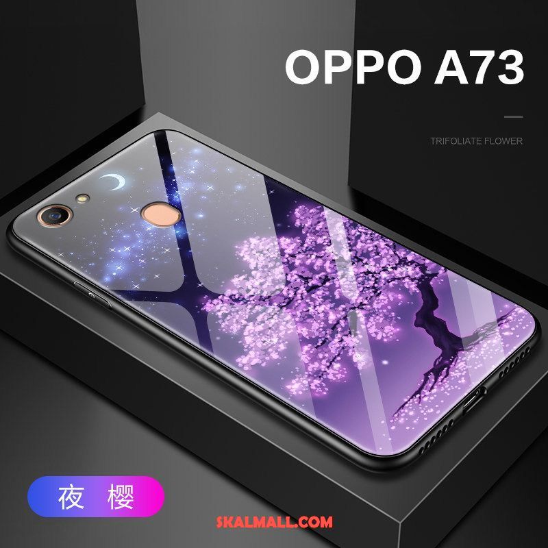 Oppo A73 Skal Kreativa Glas Hård All Inclusive Personlighet Fodral Billigt