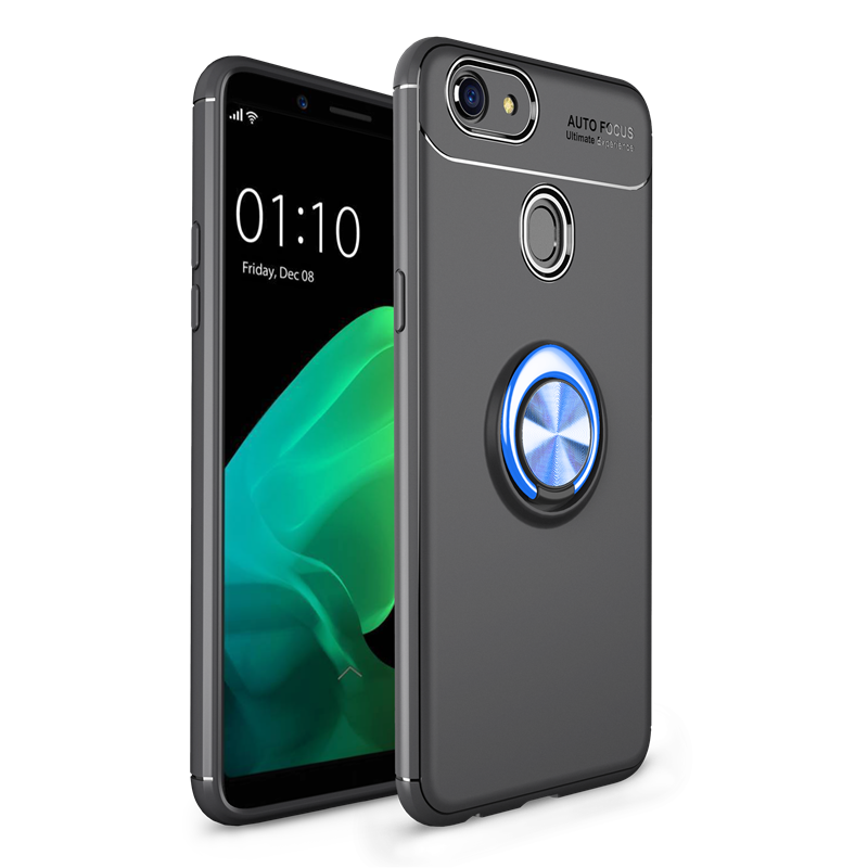 Oppo A73 Skal Magnetic Nubuck Mobil Telefon Skydd Ring Till Salu