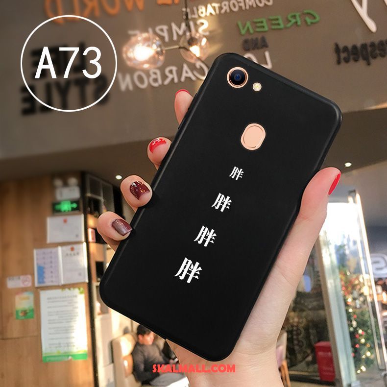 Oppo A73 Skal Mjuk Mobil Telefon Svart Skydd Silikon Fodral Köpa