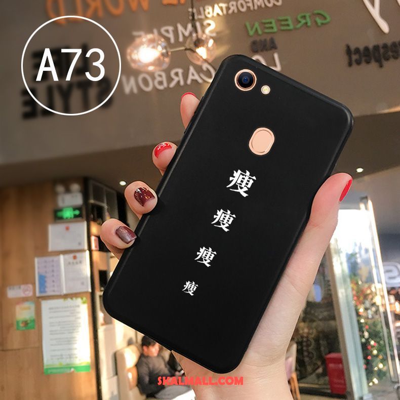 Oppo A73 Skal Mjuk Mobil Telefon Svart Skydd Silikon Fodral Köpa