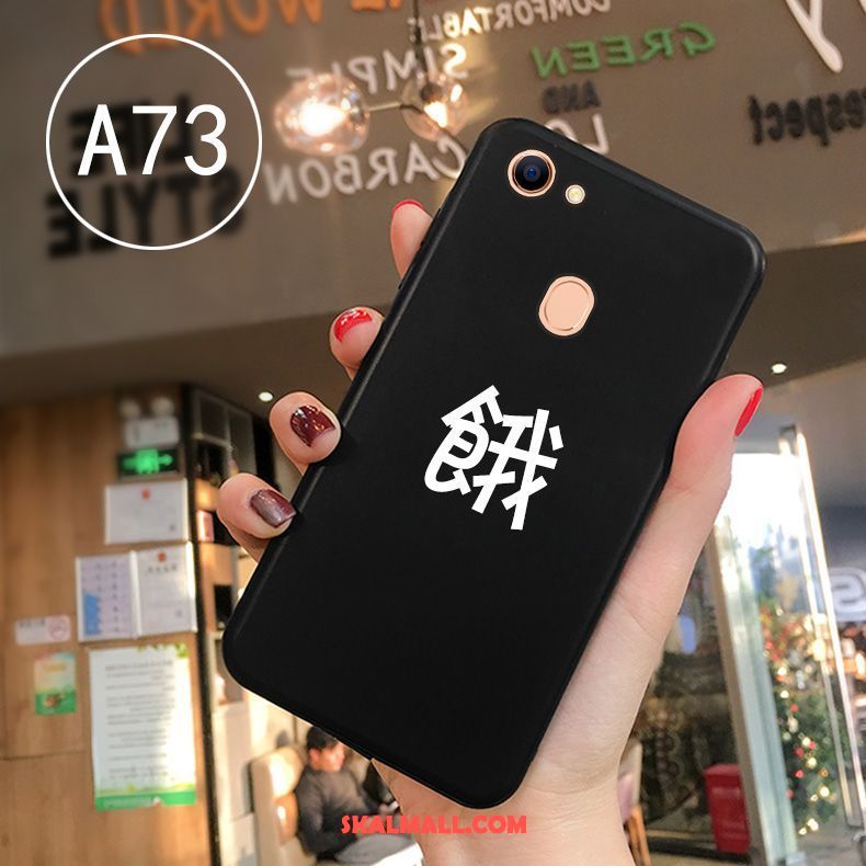 Oppo A73 Skal Mjuk Mobil Telefon Svart Skydd Silikon Fodral Köpa