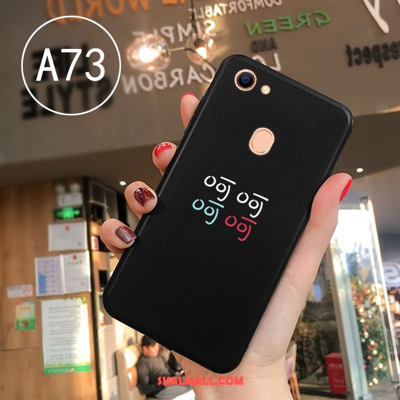 Oppo A73 Skal Mjuk Mobil Telefon Svart Skydd Silikon Fodral Köpa