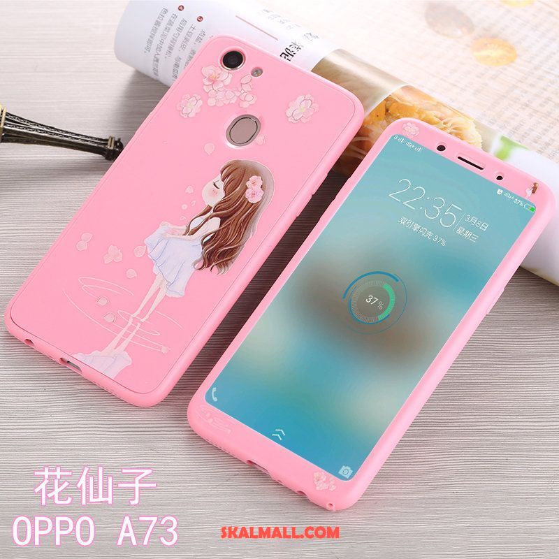 Oppo A73 Skal Mobil Telefon All Inclusive Fallskydd Rosa Silikon Köpa