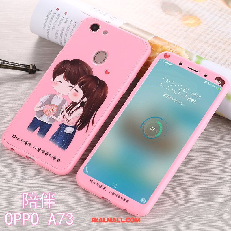 Oppo A73 Skal Mobil Telefon All Inclusive Fallskydd Rosa Silikon Köpa