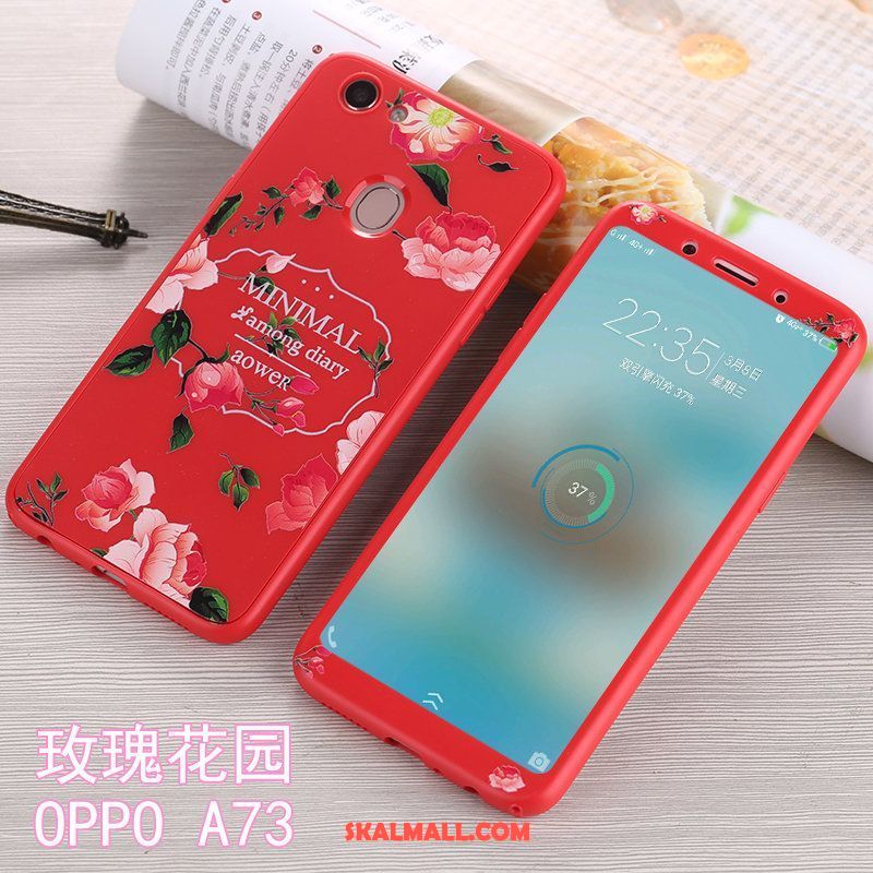 Oppo A73 Skal Mobil Telefon All Inclusive Fallskydd Rosa Silikon Köpa