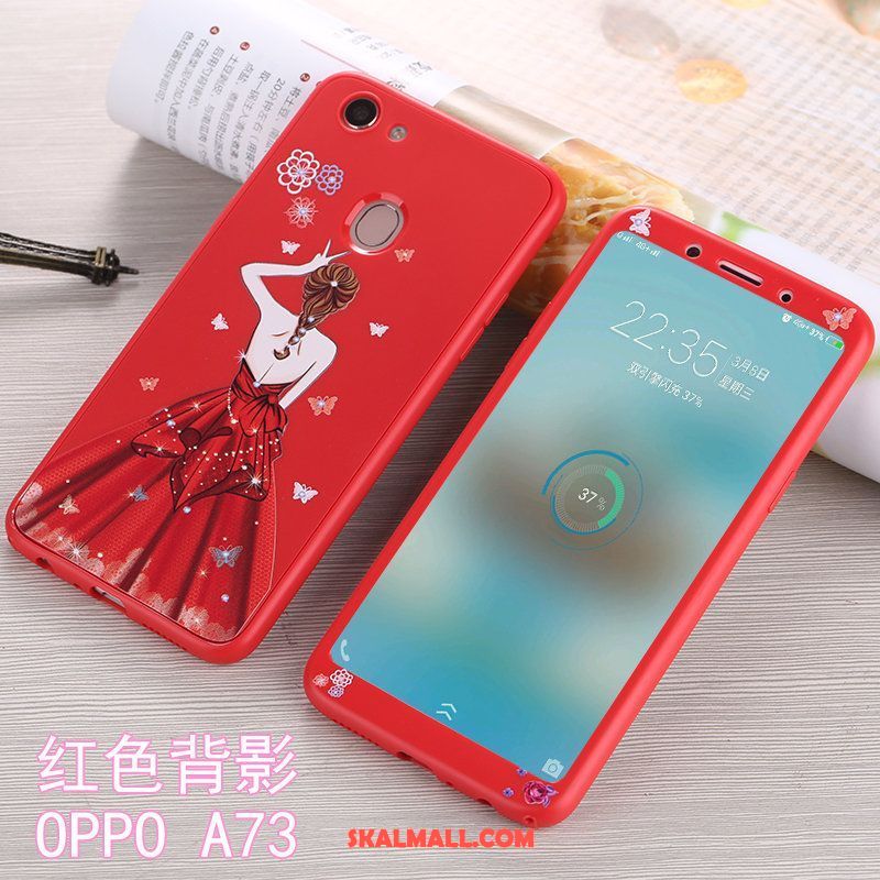 Oppo A73 Skal Mobil Telefon All Inclusive Fallskydd Rosa Silikon Köpa