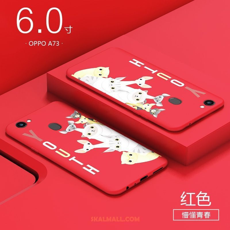 Oppo A73 Skal Skydd Mobil Telefon All Inclusive Mjuk Röd Online