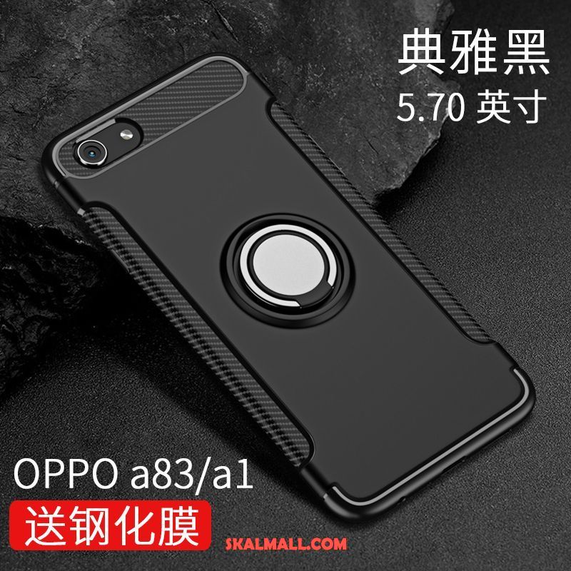 Oppo A83 Skal All Inclusive Nubuck Skydd Trend Varumärke Svart Butik