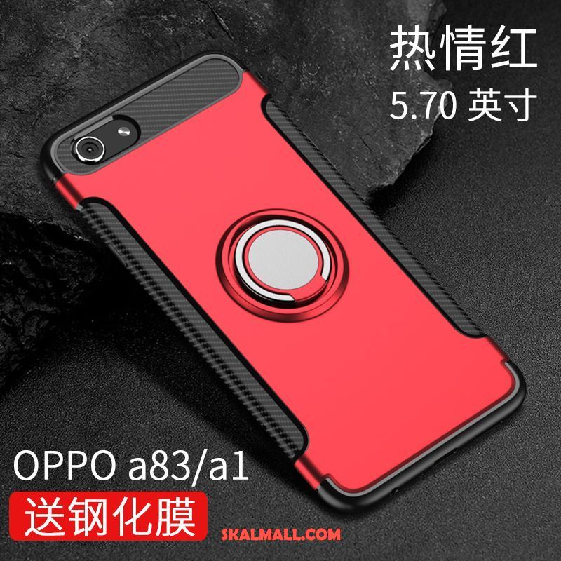 Oppo A83 Skal All Inclusive Nubuck Skydd Trend Varumärke Svart Butik