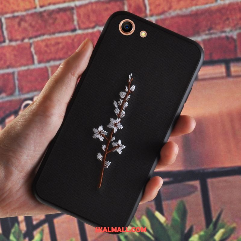 Oppo A83 Skal Broderi Fallskydd Flanell Retro Mobil Telefon Fodral Köpa