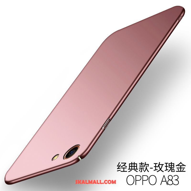 Oppo A83 Skal Hård Svart Mobil Telefon Silikon Trend Fodral Butik