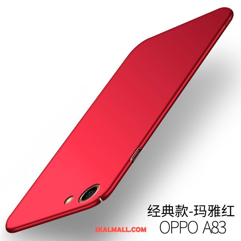 Oppo A83 Skal Hård Svart Mobil Telefon Silikon Trend Fodral Butik