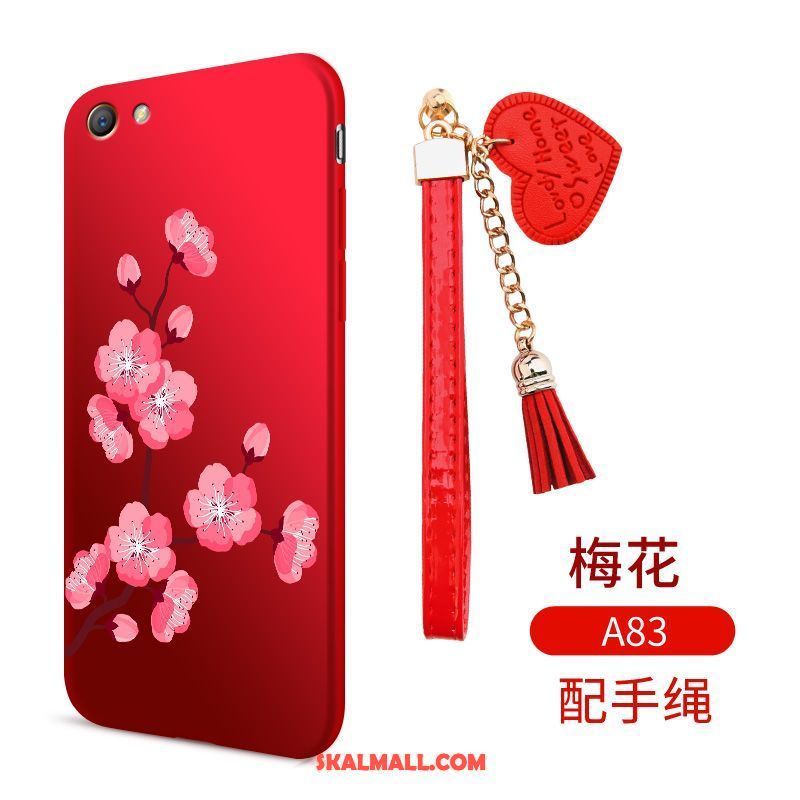 Oppo A83 Skal Kinesisk Stil Fallskydd Stor Blommor Silikon Till Salu