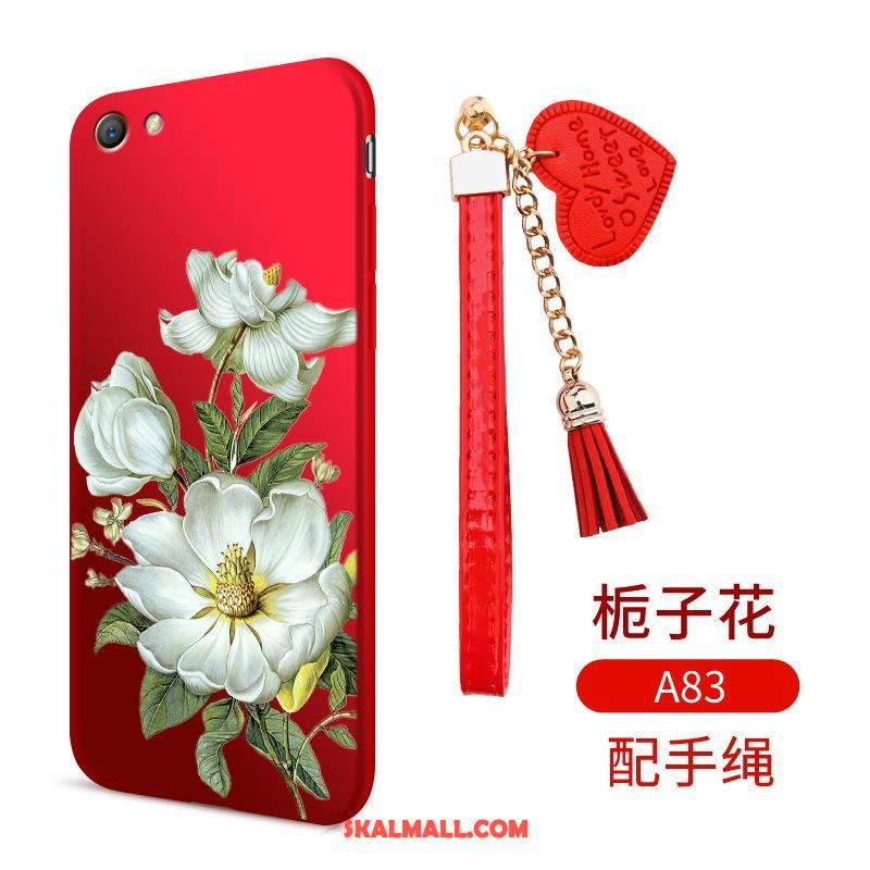 Oppo A83 Skal Kinesisk Stil Fallskydd Stor Blommor Silikon Till Salu