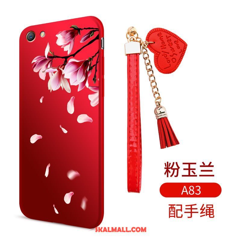 Oppo A83 Skal Kinesisk Stil Fallskydd Stor Blommor Silikon Till Salu