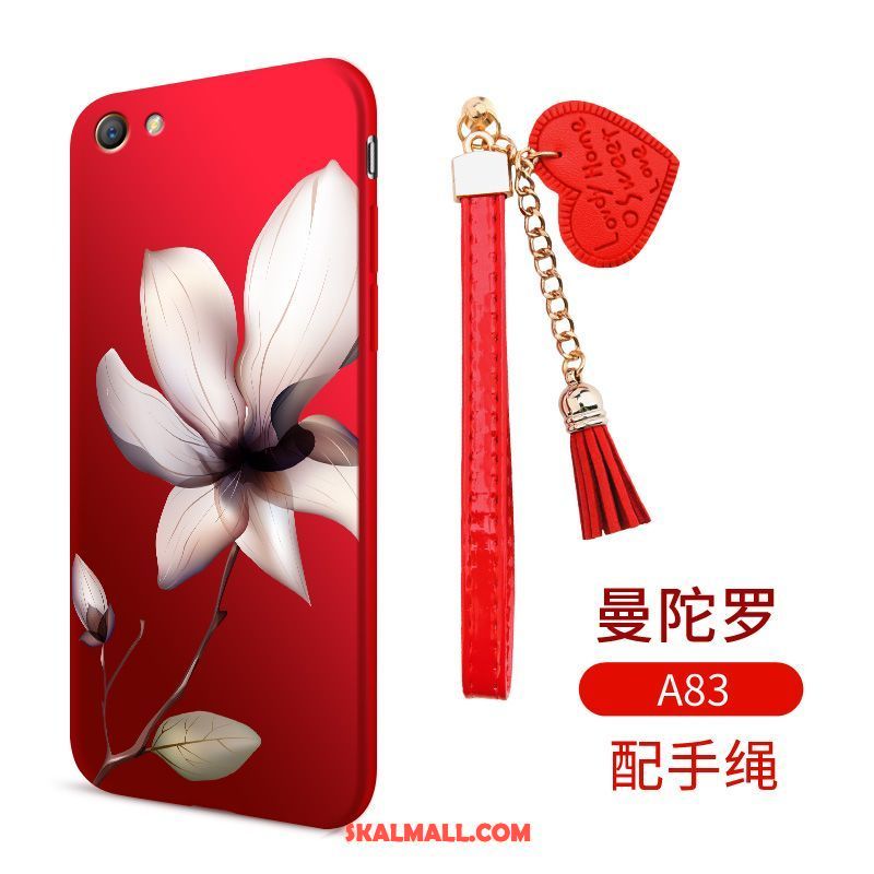 Oppo A83 Skal Kinesisk Stil Fallskydd Stor Blommor Silikon Till Salu