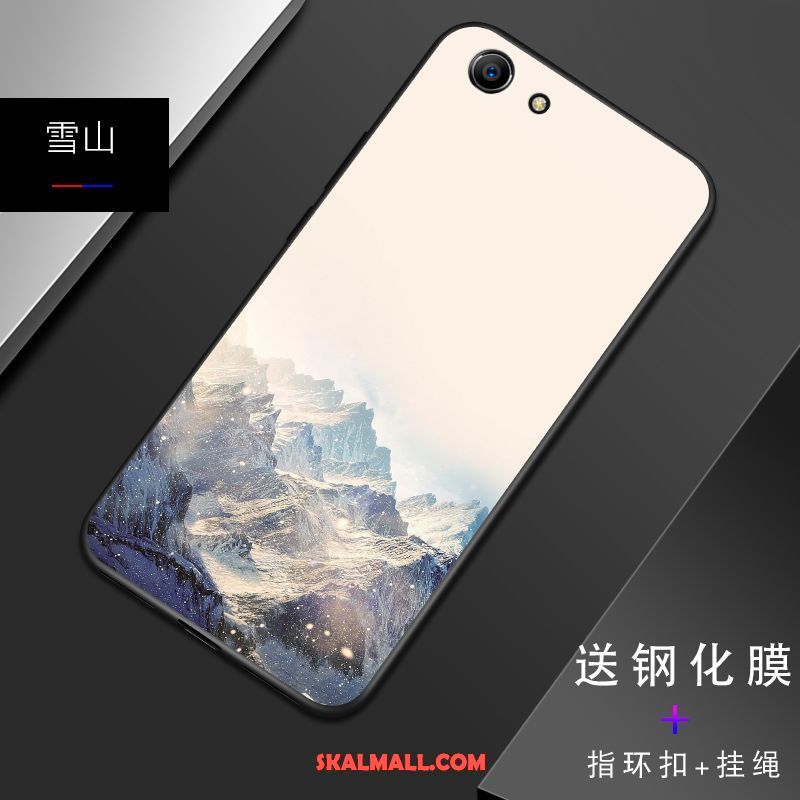 Oppo A83 Skal Mjuk Mobil Telefon Nubuck Silikon Svart Fodral Rea