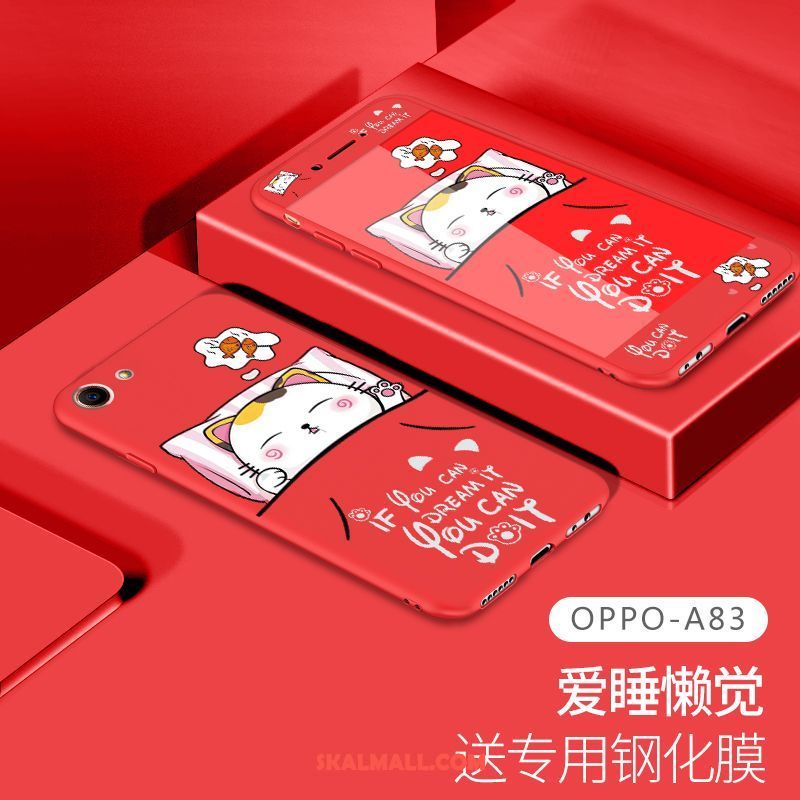 Oppo A83 Skal Mjuk Tecknat All Inclusive Skärmskydd Film Kreativa Billigt