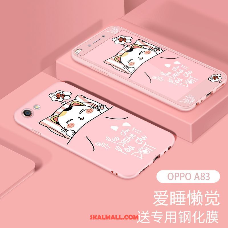 Oppo A83 Skal Mobil Telefon Lättnad Skärmskydd Film Trend Silikon Fodral Billigt