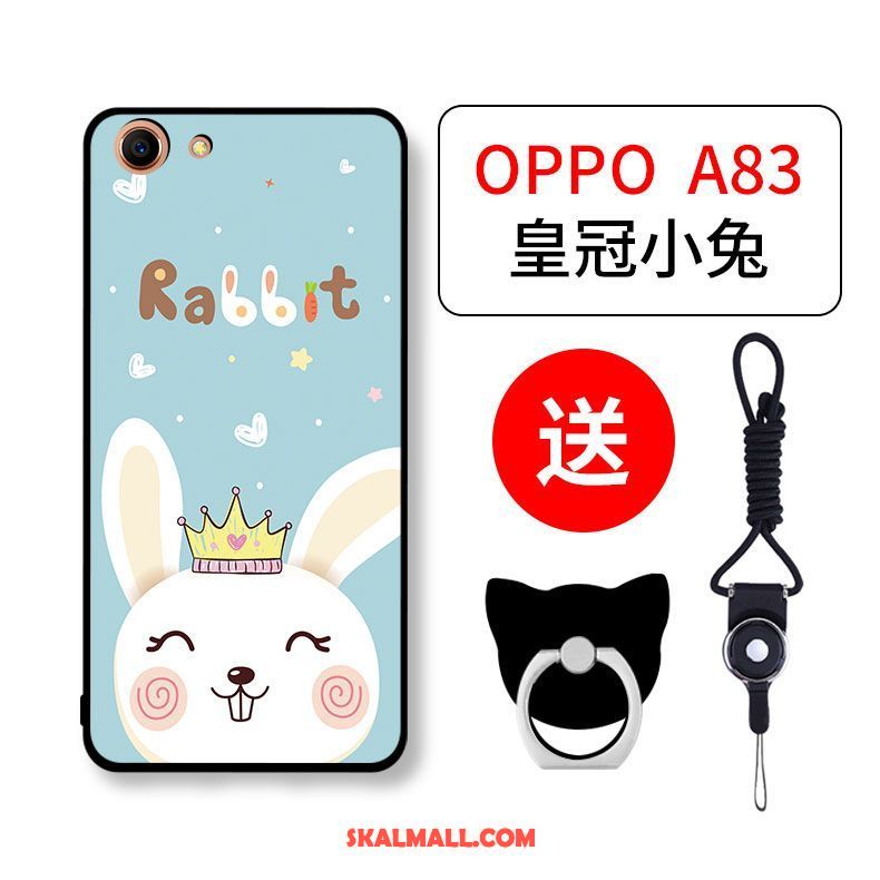 Oppo A83 Skal Ring All Inclusive Grön Fallskydd Nubuck Fodral Billig