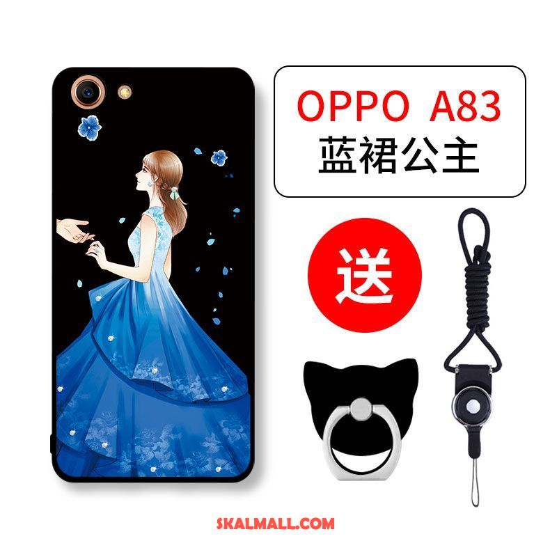 Oppo A83 Skal Ring All Inclusive Grön Fallskydd Nubuck Fodral Billig