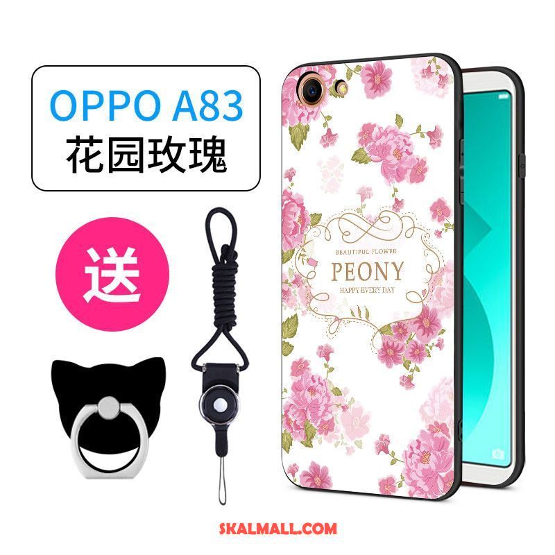 Oppo A83 Skal Ring All Inclusive Grön Fallskydd Nubuck Fodral Billig