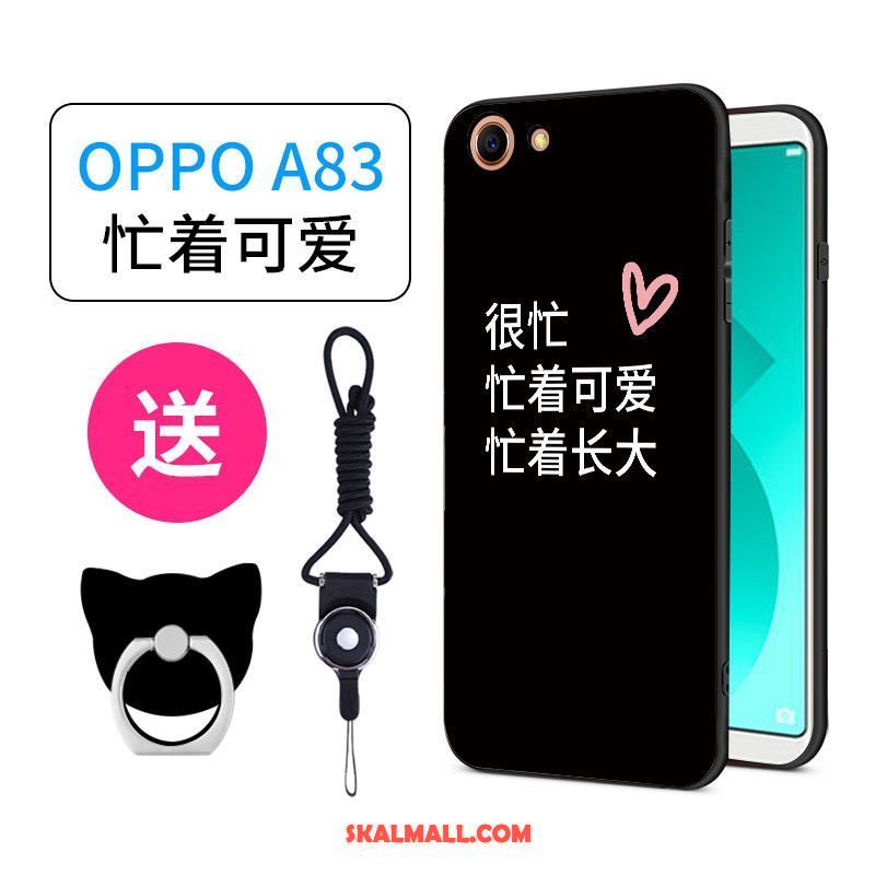 Oppo A83 Skal Ring All Inclusive Grön Fallskydd Nubuck Fodral Billig