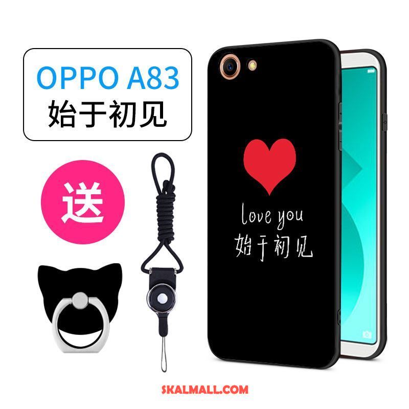 Oppo A83 Skal Ring All Inclusive Grön Fallskydd Nubuck Fodral Billig