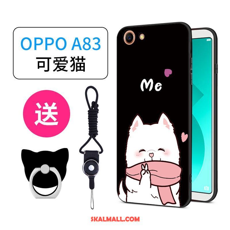 Oppo A83 Skal Ring All Inclusive Grön Fallskydd Nubuck Fodral Billig