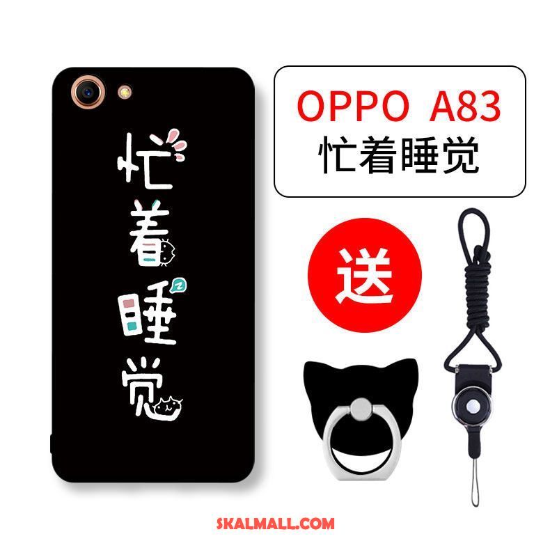 Oppo A83 Skal Ring All Inclusive Grön Fallskydd Nubuck Fodral Billig