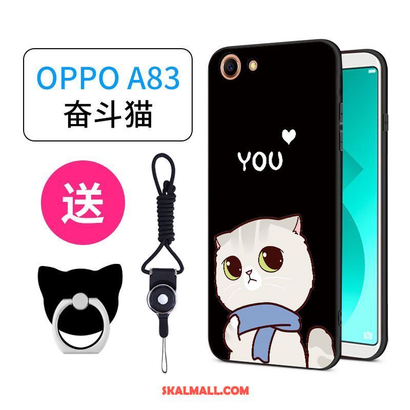 Oppo A83 Skal Ring All Inclusive Grön Fallskydd Nubuck Fodral Billig