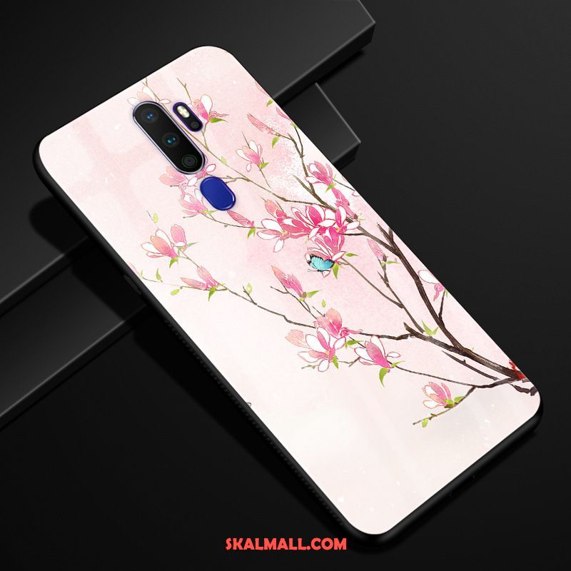 Oppo A9 2020 Skal Blommor Glas Mobil Telefon Vind Skydd Online