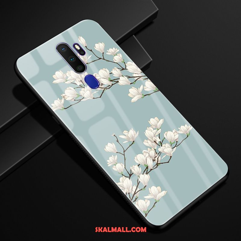 Oppo A9 2020 Skal Blommor Glas Mobil Telefon Vind Skydd Online