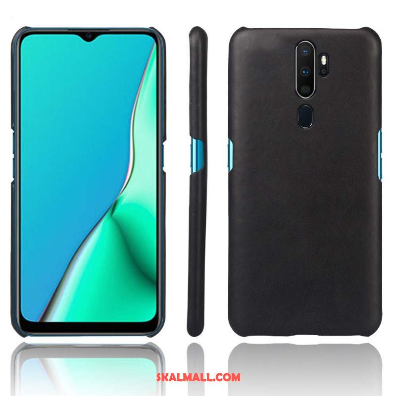 Oppo A9 2020 Skal Skydd Enkel Kvalitet Fallskydd Läder Fodral Till Salu