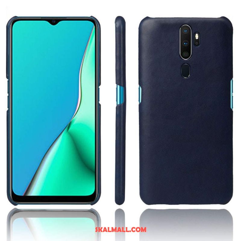 Oppo A9 2020 Skal Skydd Enkel Kvalitet Fallskydd Läder Fodral Till Salu